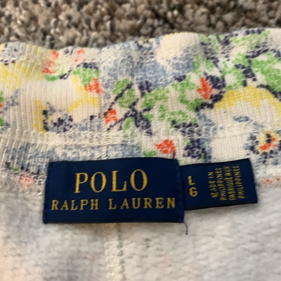 Womens Polo Ralph Lauren Floral Sweat Shorts - Picture 2 of 4